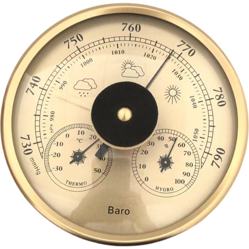 Cross-Border 130mm 3-in-1 Weather Station: Thermometer, Hygrometer, Barometer