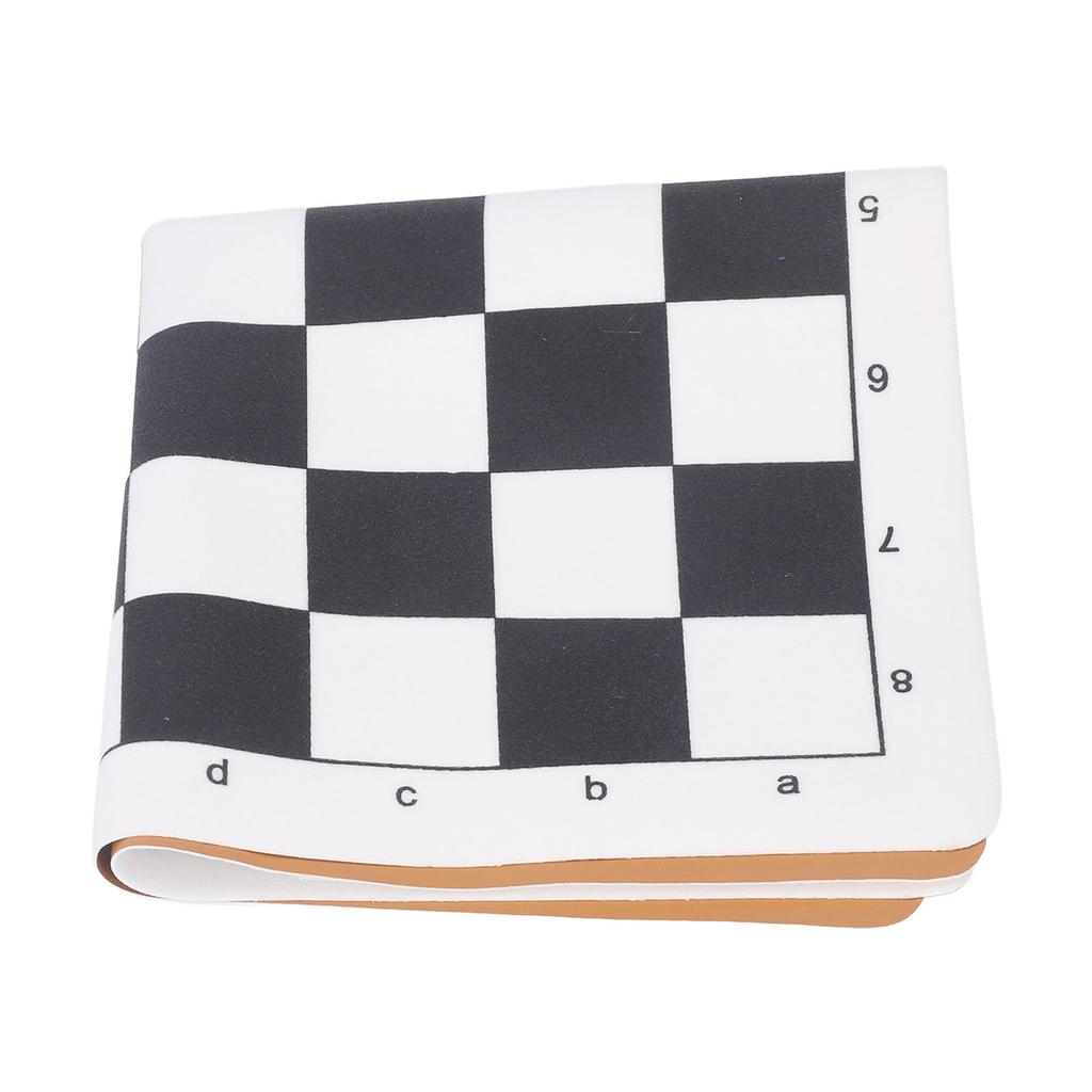 Chess Board Chessboard Only PU Portable Soft Standard 35x35cm for Travel Outdoor Camping