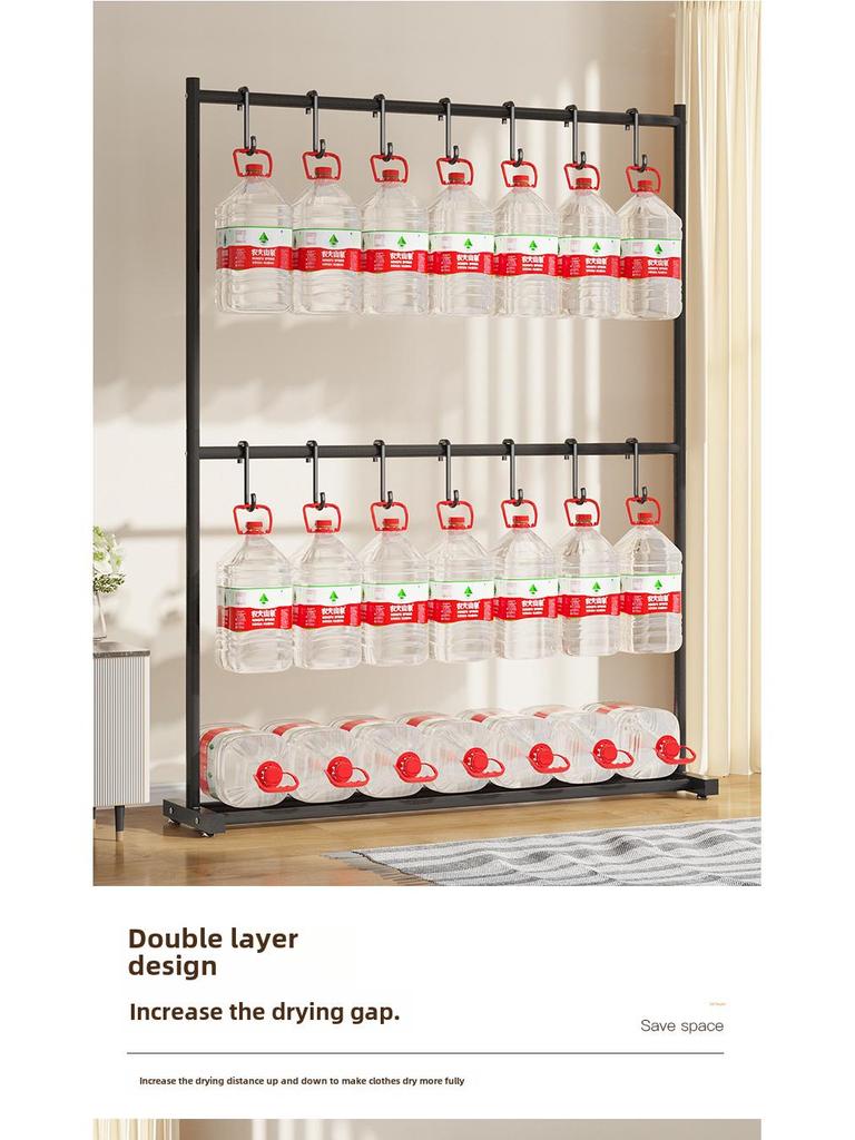 Space-Saving Dual-Layer Clothes Hanger & Drying Rack for Bedroom