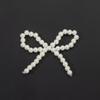 Handcrafted Beaded Bow Pearl Hair Clip & DIY Accessory
