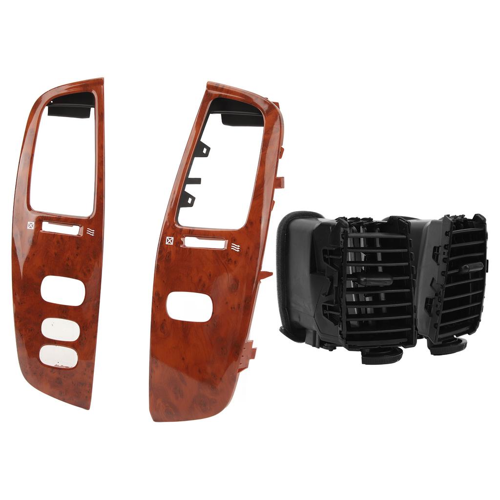 Armaturenbrett Luftausströmer Holzmaserung Armaturenbrett Links Rechts Luftauslass-Set mit Rahmenblende für Land Cruiser