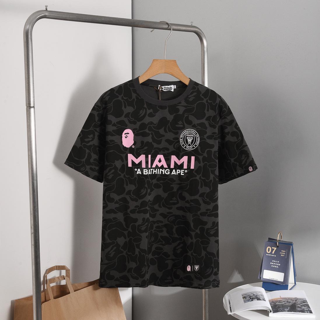 

Унісекс худі BAPE x Inter Miami в стилі хіп-хоп - Дизайн Ape Head для осені/зими XL