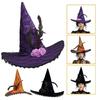 Soft Fashionable Hat Gothicism Witch Costume Hat Outdoor Activity Hat for Female Theme Party Headwear