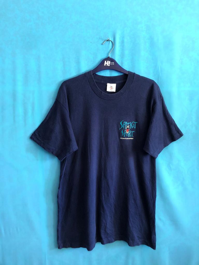 SALE!!VTG speekit sports reaction wear pop art awl net streetwear large #1608