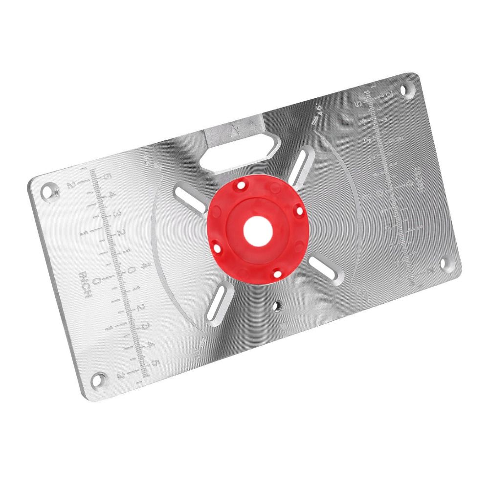 4 Router Insert Rings Trimming Machine Flip Board Aluminum Router Plate  DIY Woodworking Trimming