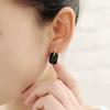 Women Elegant Rectangle Rhinestone Ear Studs Earrings Jewelry Birthday Gift