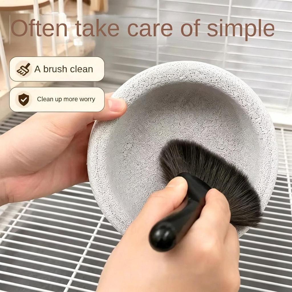 Bird Feeder Anti-Tip Pumice Parrot Feeder Bowl Beak Nail Grinding Dish for Small Parrots Portable Bird Food Bowl Bird feeding