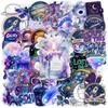 50Pcs/Set Fantasy Cosmic Galaxy Aesthetic PET Clear Stickers Waterproof DIY Fashion Decals Journal Stickers