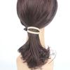 Pinza per Capelli Nera a Forma di Arco Ponte Stile Coreano - Torsione in Tessuto Avvolto Banana e Accessori in Plastica Resina
