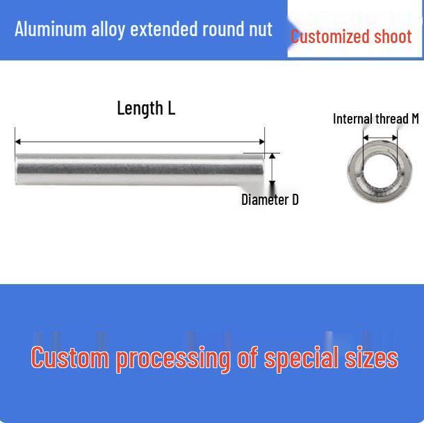 M4d7 Aluminum Alloy Round Spacer Stand with Double Internal Threaded Rod