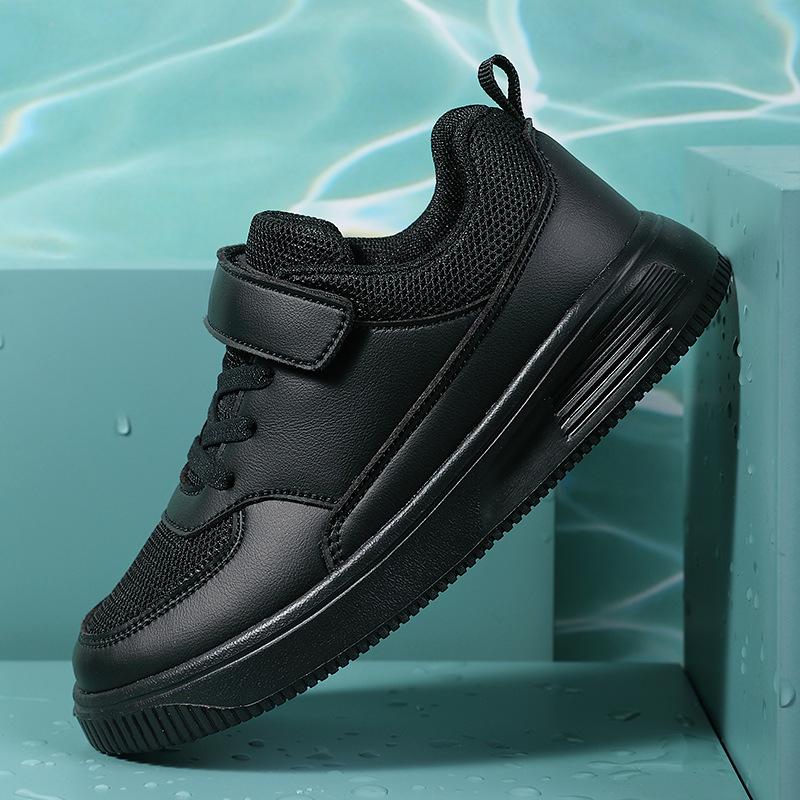 Children's Little White Shoes Spring and Autumn New Breathable Comfortable Soft Sole Light Boys and Girls White Sports Shoes Casual Board Shoes