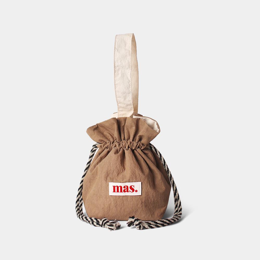 Masmarulez Handle String Bag_Solid Brown
