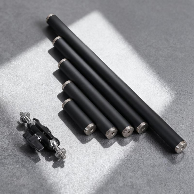 Metal 1/4" Female Thread Extension Holder 360 degree for Action Camera Phone & Microphone Tripod Rod for Live Streaming