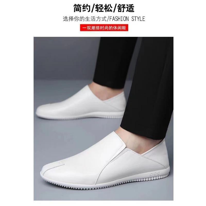 Men S Breathable Slip On Driver Shoes Soft Sole Business Casual Loafers Black