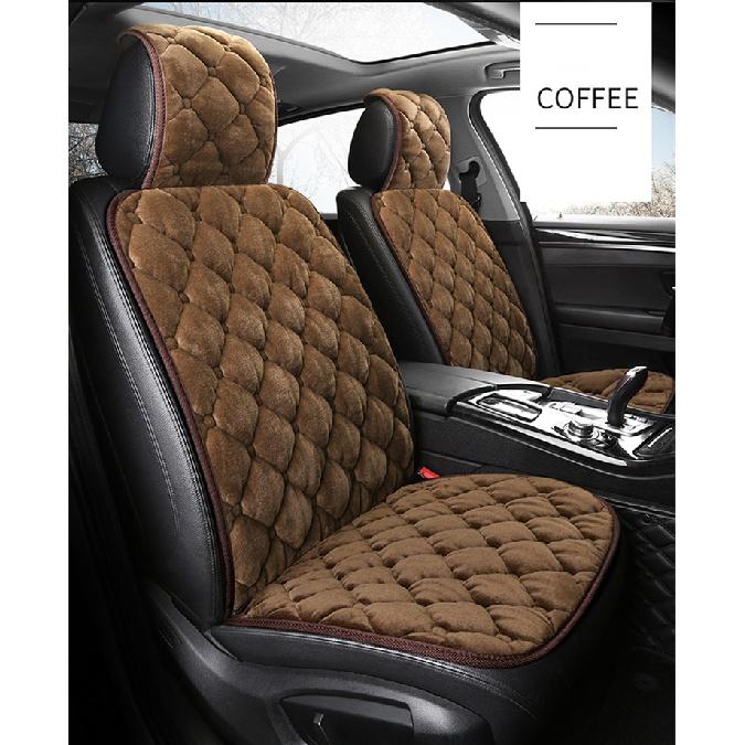 Plüsch-Autositzbezug-Set, universelles rosa Sitzkissen, Autositzschutzmatte, Autobezüge passen in die meisten Autoinnenräume