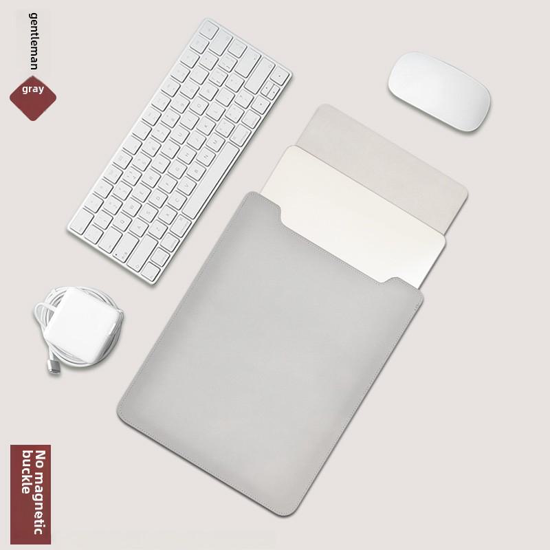 Ultra-Thin PU Leather Sleeve for Non-Magnetic MacBook Laptops
