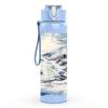 1PC Snow Mountain Lake Winter Landscape Print 750ml Color Plastic Sports Water Bottle Leakproof Flip Straw Lid Suitable for Sports Office Home Use