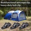 5 Pcs Tarp Clips with Carabiner Heavy Duty Press-Lock Grip Awning Canopy Clamp Gripper Caravan Jaw Tighten Tool