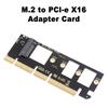 Duttek M2 PCIE Converter Adapter NVME X16 NVME PCIe X4 Adapter for NVMe Solid State PCIE X16 NVME Protocol Expansion Card M.2 PCI-e 4.0