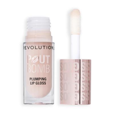 Revolution Beauty, Brillo de Labios Rellenador Pout Bomb, Alto Brillo para Labios Brillantes, Más Llenos y Rellenos con Ácido Hialurónico y Péptidos, Vegano y Libre de Crueldad (METRO