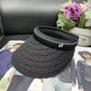 Summer New Lace Sunscreen Empty Top Hat Women's Travel Fashion Versatile Duck Tongue Sun Hat Vacation Beach Sun Hat