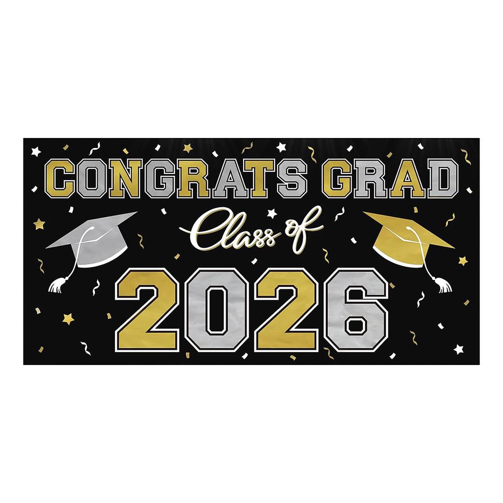 100cm 2026 Graduation Party Background Cloth Banner Graduation Party Photography Props Banner Hanging Cloth