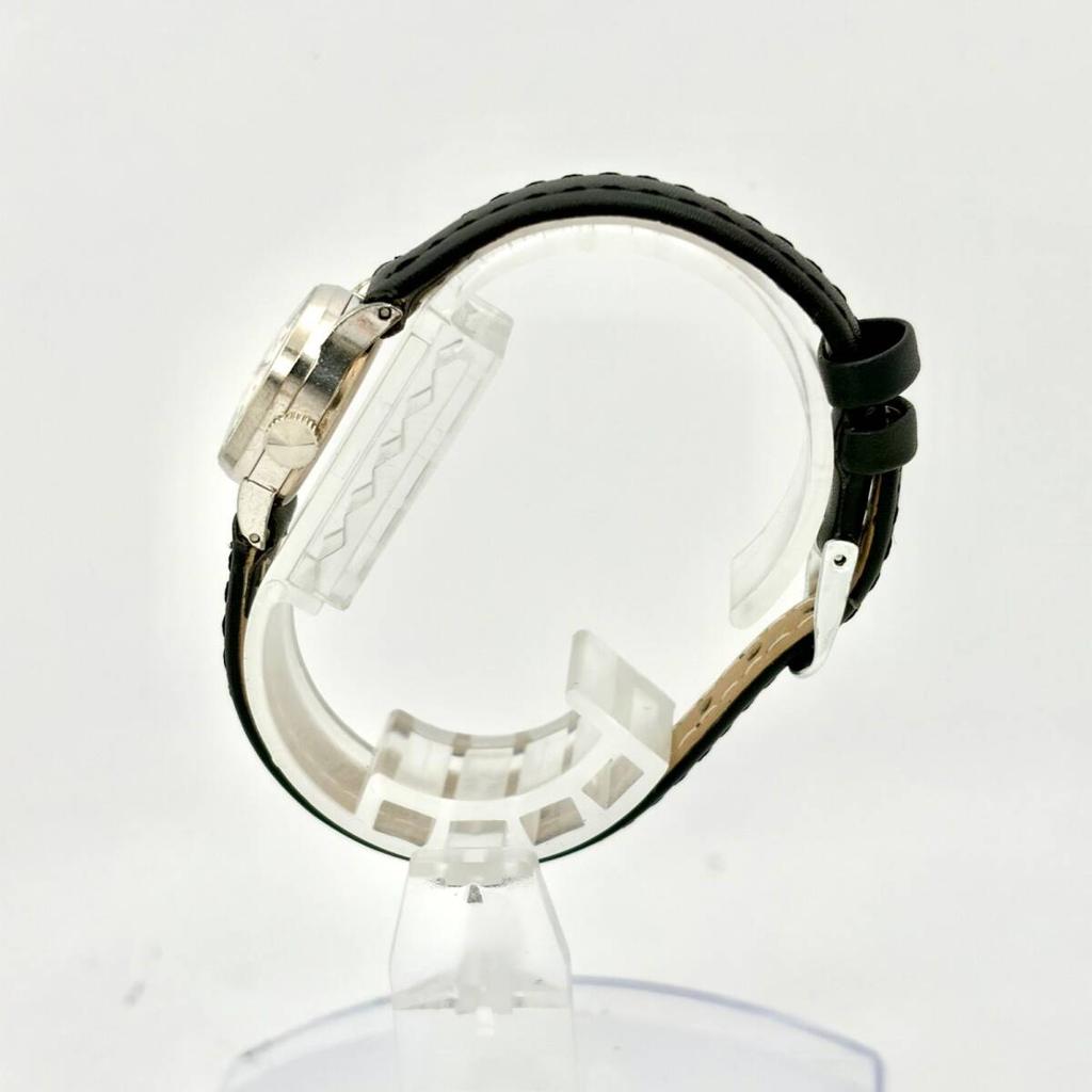 SEIKO Mechanical Cut Glass Ladies Watch Silver 231800 New Strap [Working Condition] Hand-Winding 1140-0060