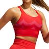 Adidas Low Support Versatile Casual Skin-Friendly Sports Bra Women Underwear Magenta Bright-Red GU9523