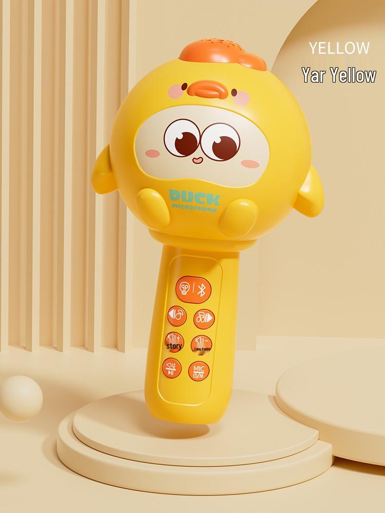 Children's Cartoon Duck Bluetooth Microphone: Singing & Karaoke Toy for Early Education