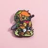 Eyecatching Zombie Cartoon Character Brooch Pin With Durable Metal Design For Everyday Use