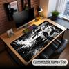 Neon Abstract Theme Custom Mouse Pad Personalized With Name Text Customized Desk Mat For Office Home Decor
