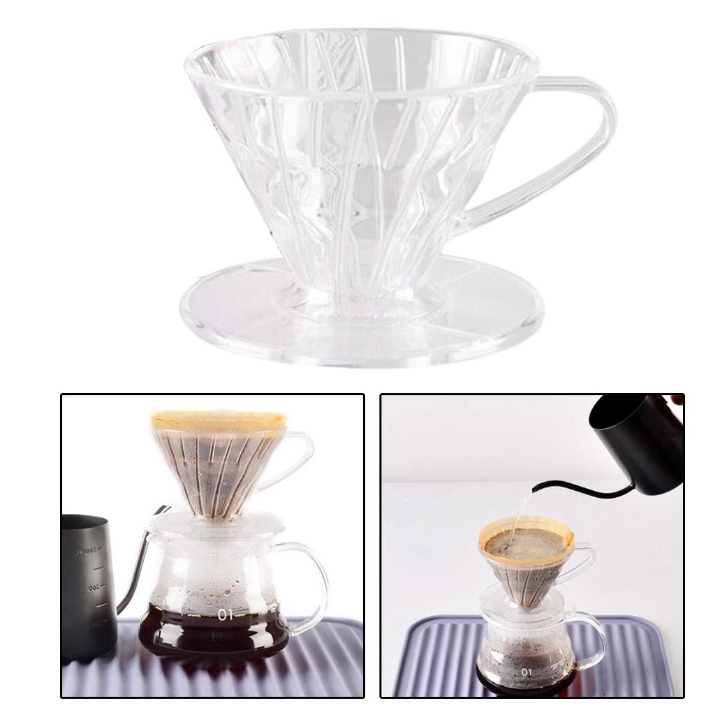 Resin Coffee Dripper Mug Reusable DIY Making Portable for Filter Tool Cup Accessories , A