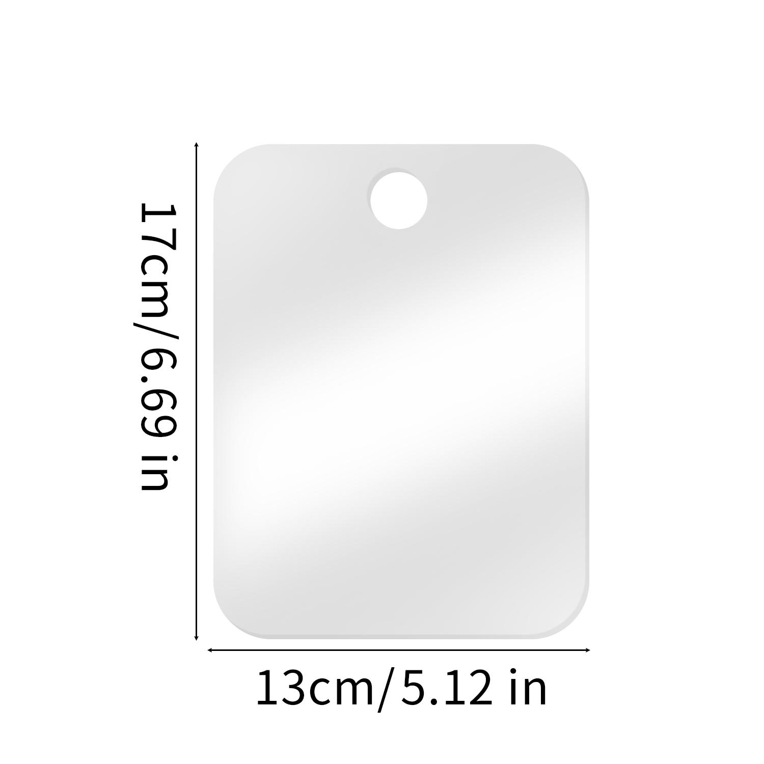 

Acrylic Shower Makeup Mirror Women Men Portable Fogless Mirror with Holder Suction Cup Home Bathroom Washroom Decorative Mirrors