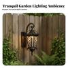 Aluminum Outdoor Wall Lantern Ornate Light Fixture Retro Vintage
