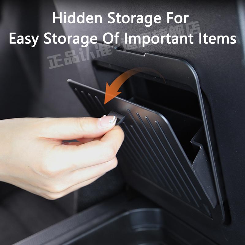 QHCP Car Armrest Box Privacy Storage Box ABS Armrest Box Storage Box Organizer For Toyota Prado LC250 2024 Interior Accessories