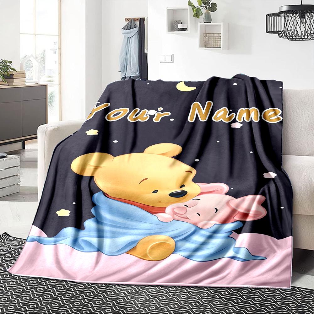 Custom Name "Space Adventure Winnie" blanket for Couch & Bed, Plush Cozy Fuzzy Blanket Super Soft & Warm Blankets for Fall and Winter. 0908427