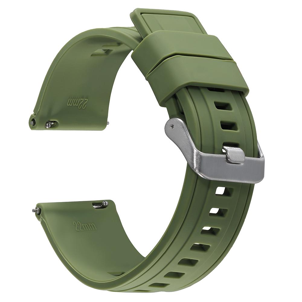 18mm 20mm 22mm Silicone Strap Waterproof Sport Bracelet for Samsung Galaxy Soft WatchBand for Huawei Gt2 Gt3 for Men Women