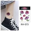Waterproof Colorful Flower Tattoo Stickers - Disposable Tattoos