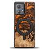 Bewood Unique Case for Motorola Edge 40 Neo - Orange with MagSafe