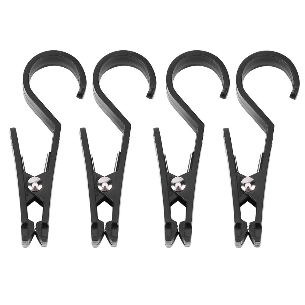 4pcs Tent Tarp Hook Clips Multipurpose Portable Hanging Tarp Hook Clip for Outdoor Activity