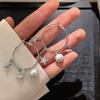 Silver Star Love Earrings, Sweet and Cool Light Luxury Niche Design Earrings, Simple and Fashionable Earrings, Earrings.