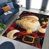 Christmas Santa Claus Chair Mat - Anime Cartoon Design, Non-Slip Carpet for Office, Home Decor, Living Room, Bedroom, Gaming Room & Dormitory.R077