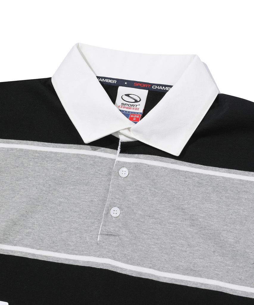 SPORT CHAMBER Sc Flash Rugby T-Shirt (Black)