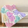 Lightweight Flannel Cat Series Throw Blanket Soft, Colorful, Versatile for Home Couch Naps, Car Use, Christmas & Halloween Decor