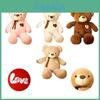 Genuine Teddy Bear Plushie With Silk Ribbon Perfect Gift For Baby Showers And Birthdays