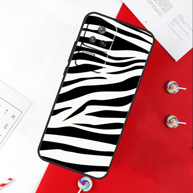 Zebra Skin Print Cover For Xiaomi 14 Ultra 15 13 11T 12T 13T 14T Pro POCO X7 Pro X3 X5 X6 M6 F5 F6 Pro Case