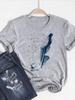 Print T Shirt Short Sleeve Summer Top Fashion Clothes Unisex Dinosaur Animal Trend Clothing Gray Basic Tee Graphic Tshirt
