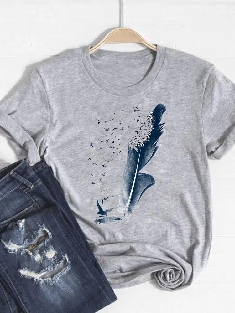 Print T Shirt Short Sleeve Summer Top Fashion Clothes Unisex Dinosaur Animal Trend Clothing Gray Basic Tee Graphic Tshirt