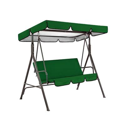 Swing Canopy Cover 190T Oxford Cloth Waterproof Swing Sunshade for Outdoor Patio Courtyard Green