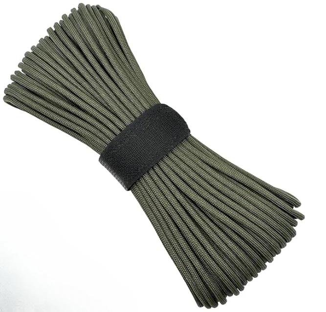 7-trådig 550 Paracord 5 15 30M 100FT Stark Tålig Campingrep Taktiskt Fallskärmsrep Utomhusutrustning Tältrep 4mm Vandring